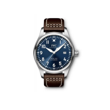 IWC 파일럿 워치 마크XVIII 40 블루 가죽스트랩